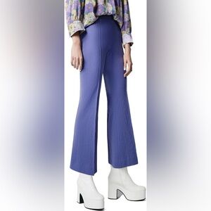 NWT Smythe Pintuck Stretch Cotton Crop Pants - Size 4 (27)